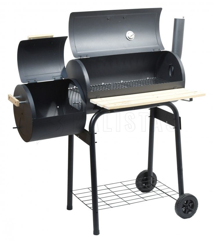 Faszénes SMOKIE grill füstölővel