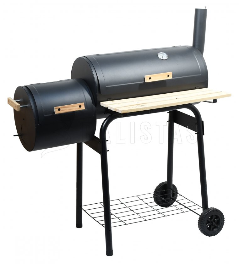 Faszénes SMOKIE grill füstölővel
