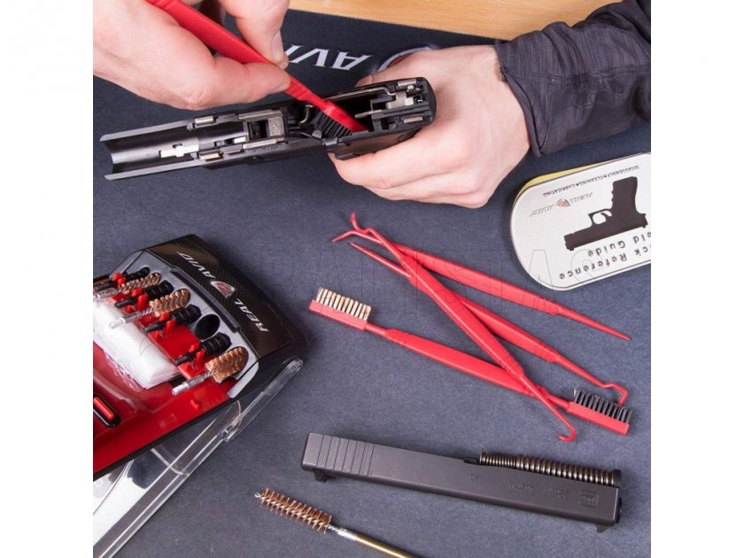 Real Avid Accu-Grip Picks & Brushes tisztítókefe- és kaparókészlet