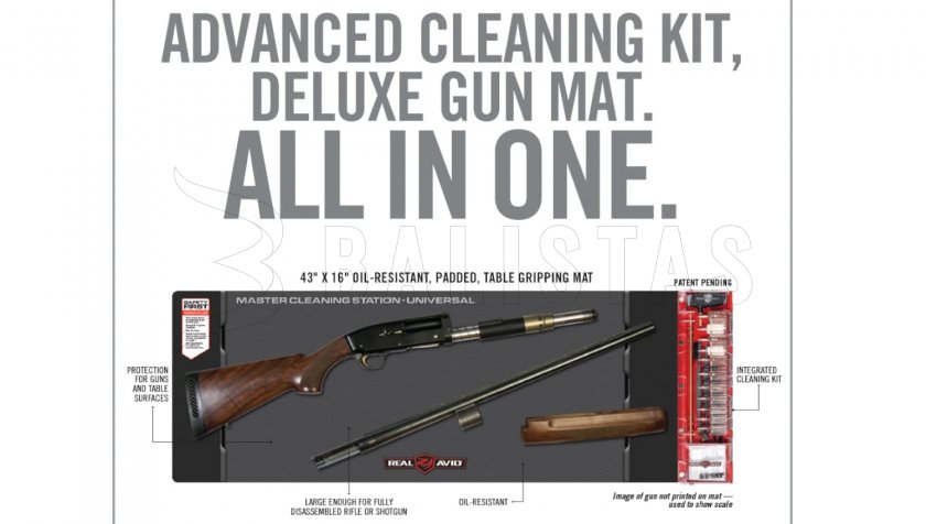 Tisztítókészlet alátéttel Real Avid Master Cleaning Station Universal Gun