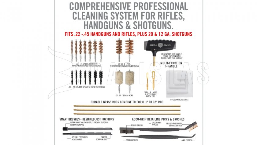 Tisztítókészlet alátéttel Real Avid Master Cleaning Station Universal Gun