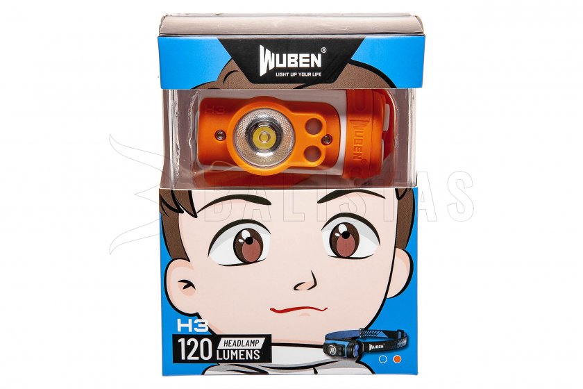 Fejlámpa Wuben H3 orange