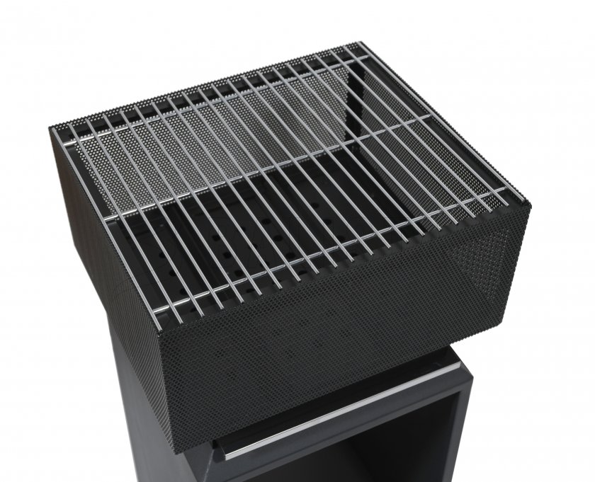 Tűzrakó CUBE rácsocskával 74cm