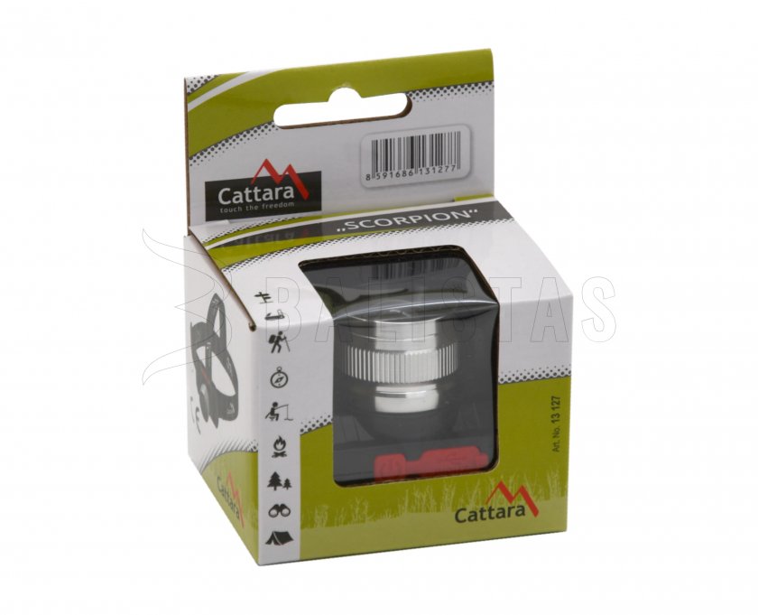 Fejlámpa Cattara SCORPION 90lm XPE ZOOM újratölthető