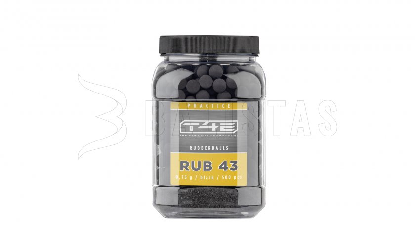 RAM golyók T4E cal.43 gumové RUB 500db