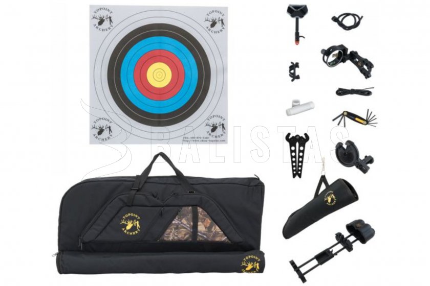 Csigás íj Topoint M1 DELUXE 9"-30" 20-70LBS RH BLACK