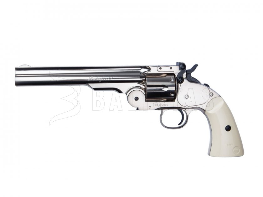 Légpisztoly revolver ASG Schofield 6" Silver 4,5mm Diabolo