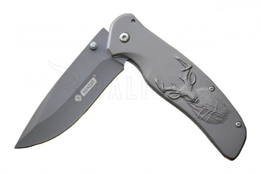 Kés Kandar N304 ezüst szarvas