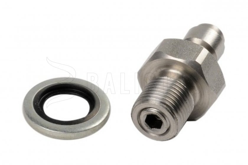 Töltő adapter, hím / 1/8" BSP