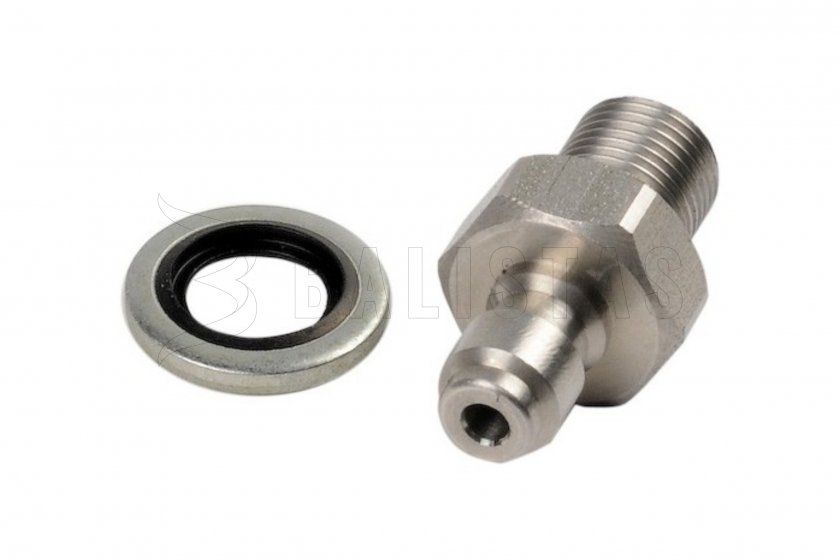Töltő adapter, hím / 1/8" BSP