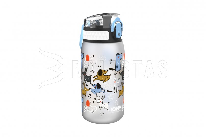 Láhev ION8 Leak Proof 400ml szürke kutyákkal