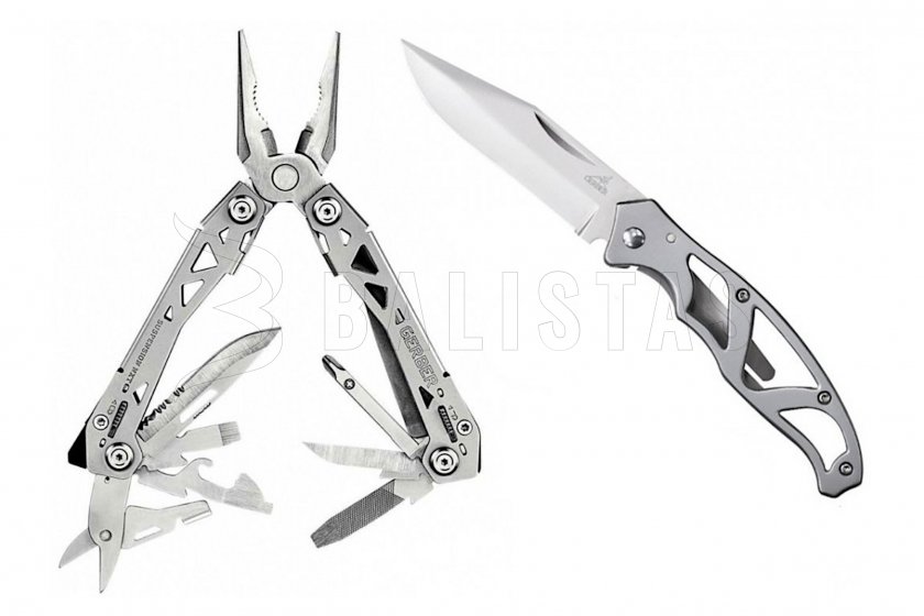 Gerber Suspension-NXT fogó készlet + Mini Paraframe kés, ajándékdoboz