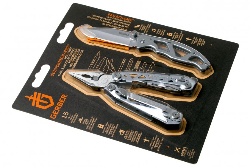 Szett Kleště Gerber Suspension-NXT + Nůž Paraframe I