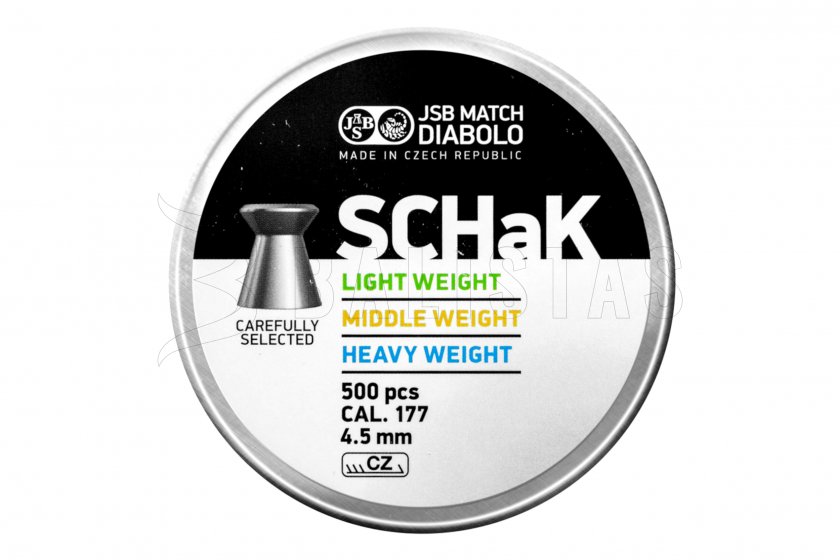 Diabolo JSB SCHaK 4,50mm 0,520g 500db