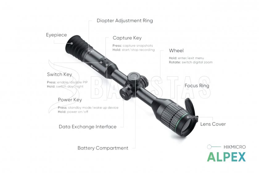 Éjjellátó Hikmicro ALPEX A50TN 940nm