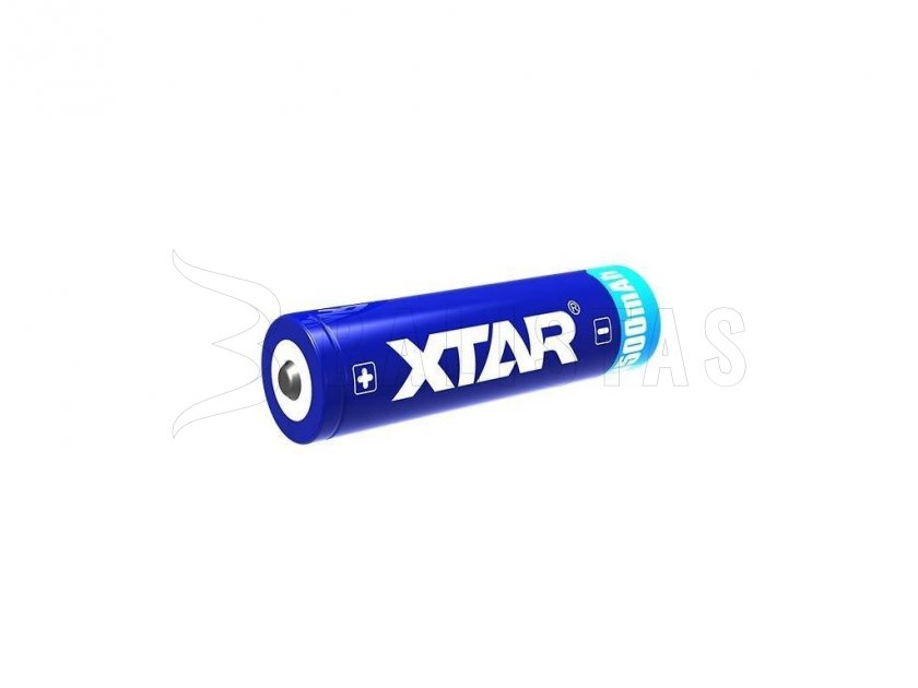Védett akkumulátor Xtar 18650, 3500mAh Li-Ion, 3,7V