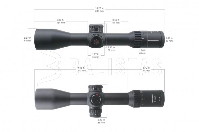 Vector Optics Continental x6 3-18x50 Tactical FFP VCT-34FFP céltávcső