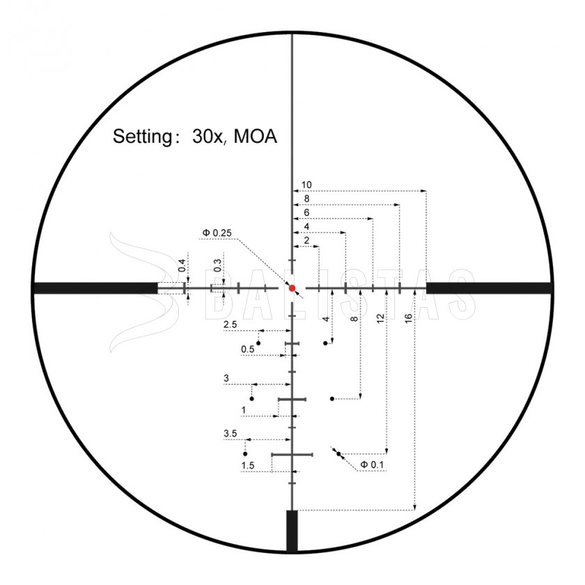 Vector Optics Continental x6 5-30X56 SFP VECON-CDM MOA céltávcső
