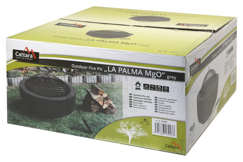 Tűzrakó LA PALMA szürke MgO