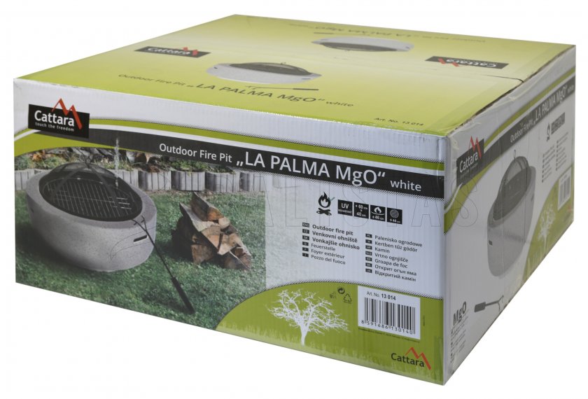 Tűzrakóhely LA PALMA fehér MgO