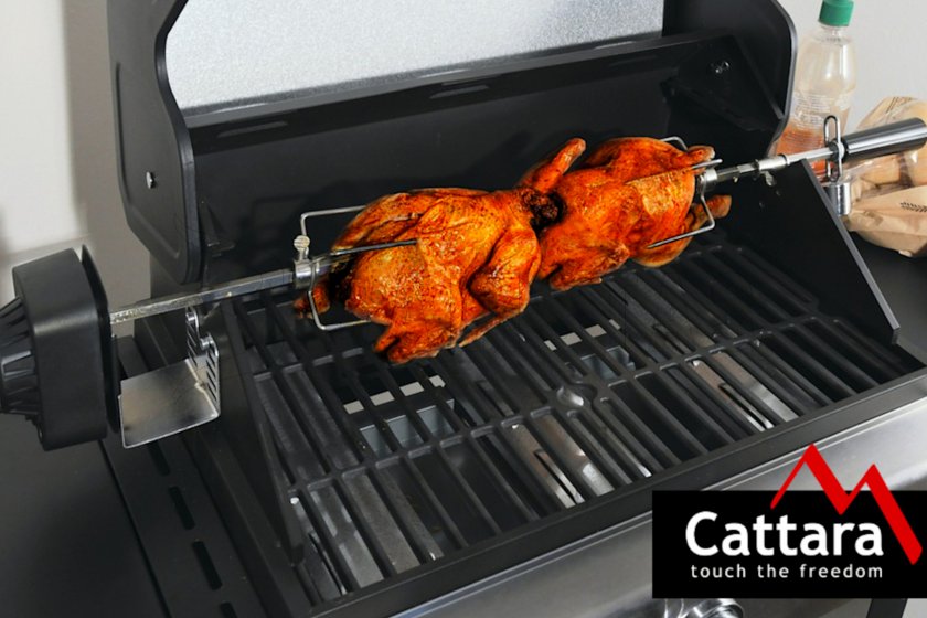 Grillező nyárs Cattara UNI 84/94cm 230V