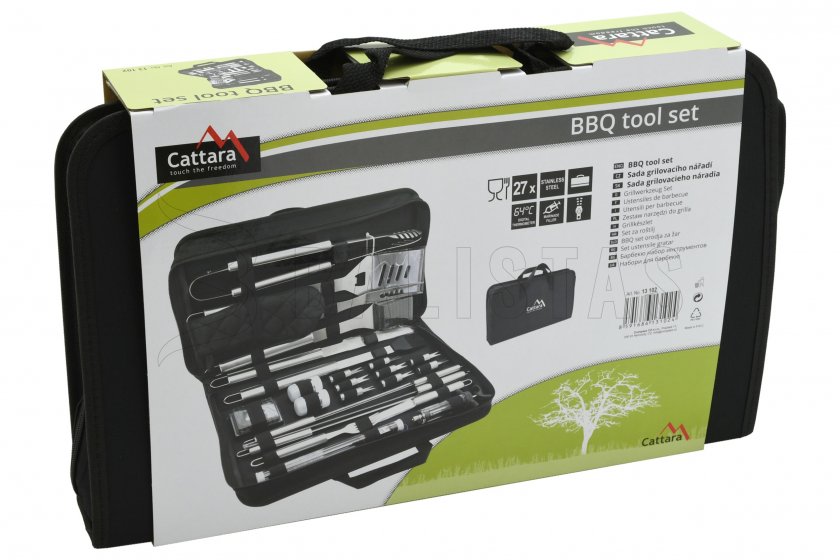 Cattara grillszerszám készlet, 27 db