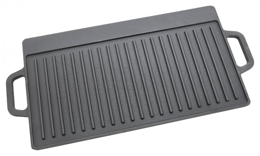 Kétrészes grill lap, kétoldalas, 50x23x1,4cm