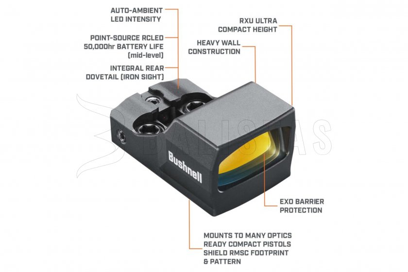 Kolimátor Bushnell RXU-200 1x21 reflex fekete