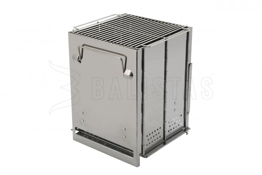 Összecsukható fa tüzelésű cube grill főzőkészülék