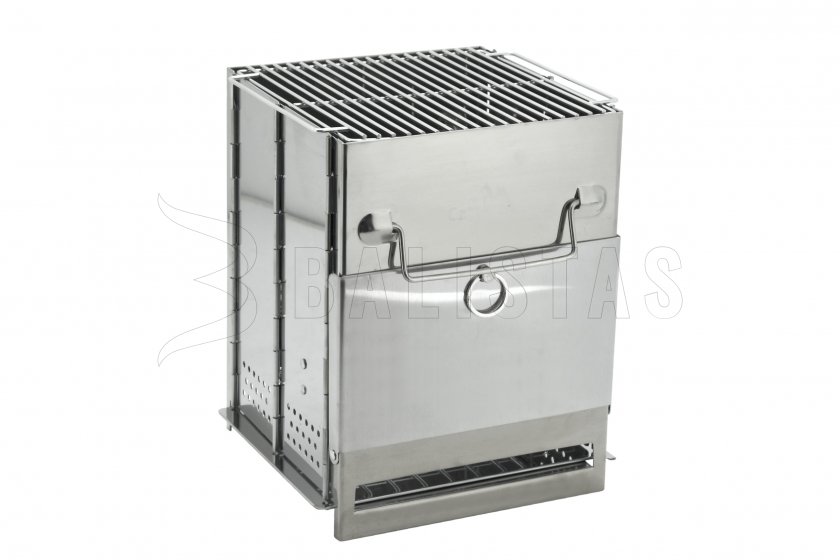Összecsukható fa tüzelésű cube grill főzőkészülék