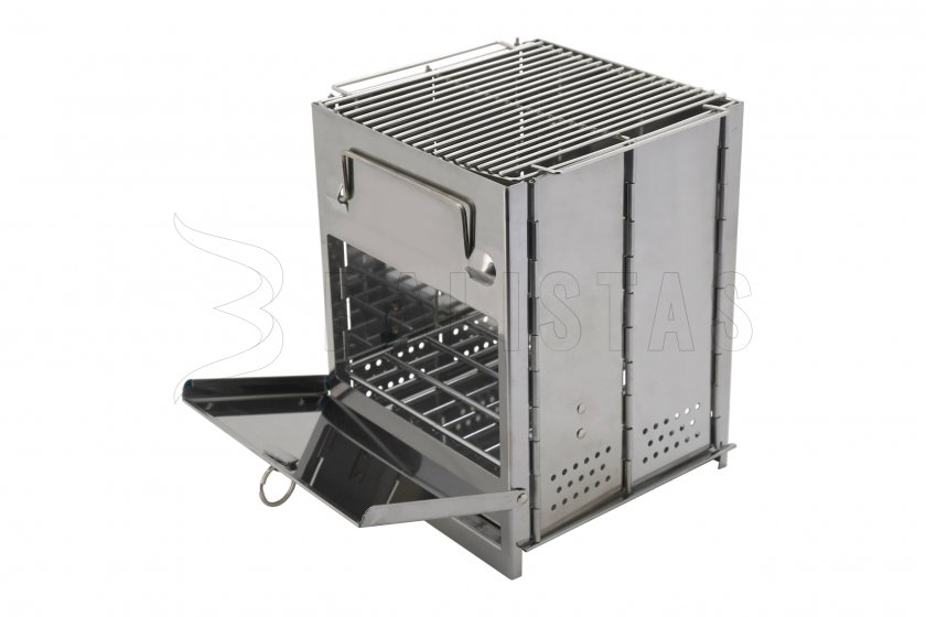 Összecsukható fa tüzelésű cube grill főzőkészülék