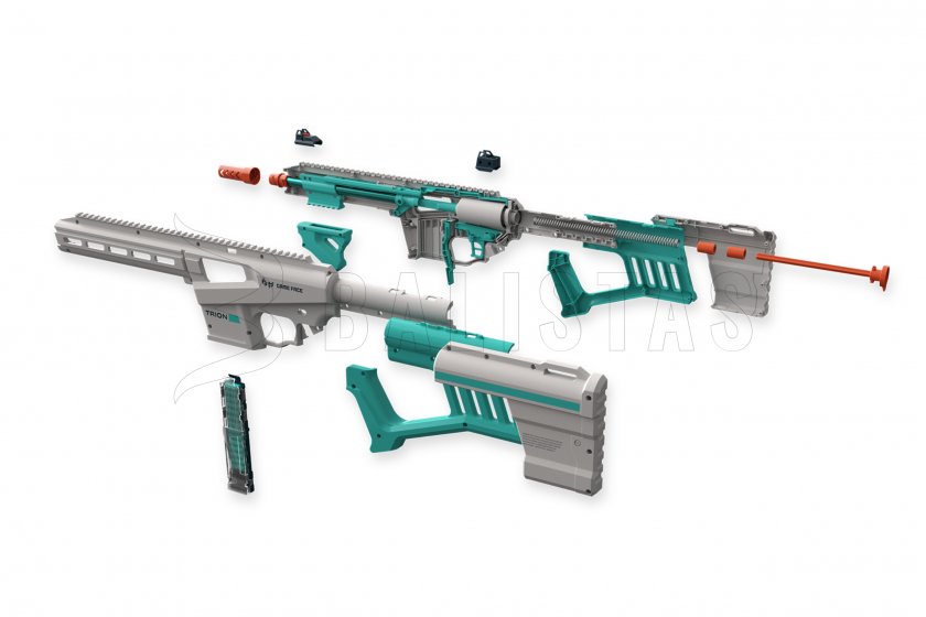 Blaster puska Game Face Trion habszivacs lőszerekhez, kék