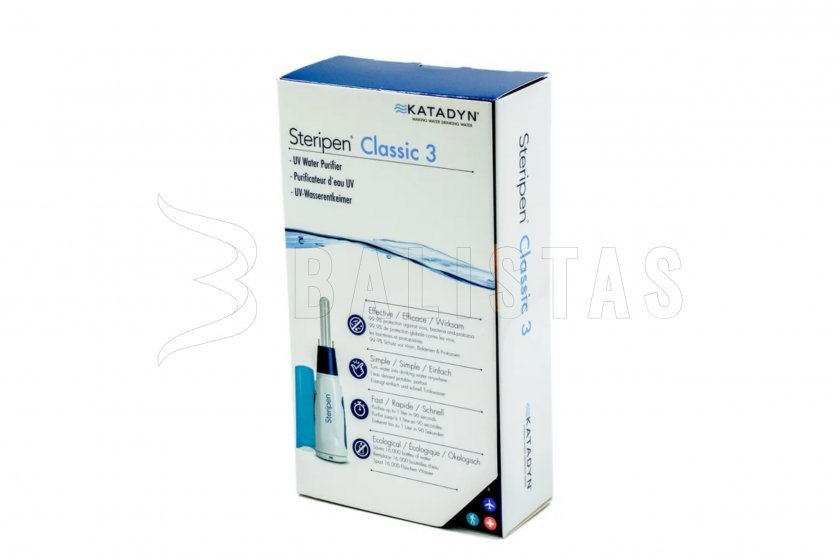 Steripen Classic 3 utazó UV víztisztító