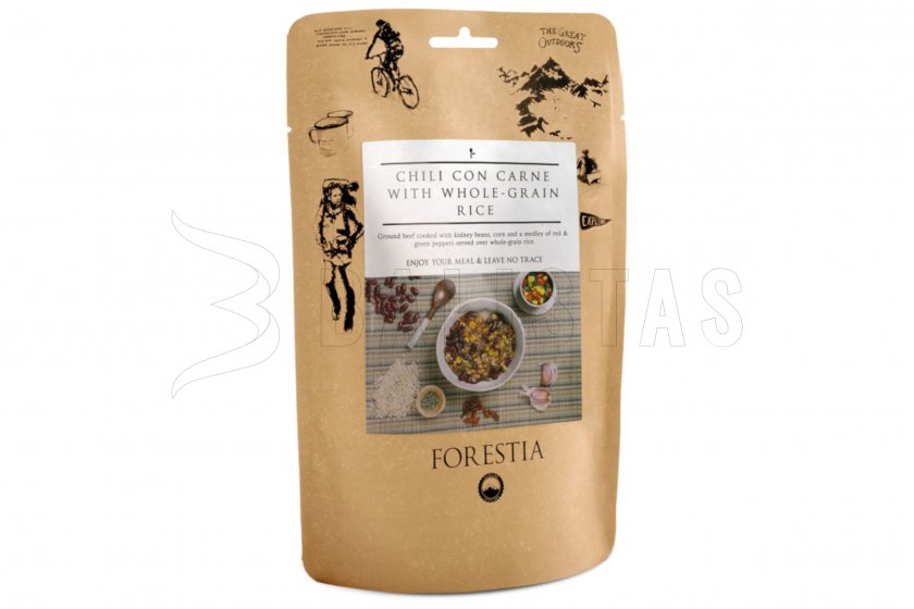 Chili con Carne teljes kiőrlésű rizzsel 350g Forestia