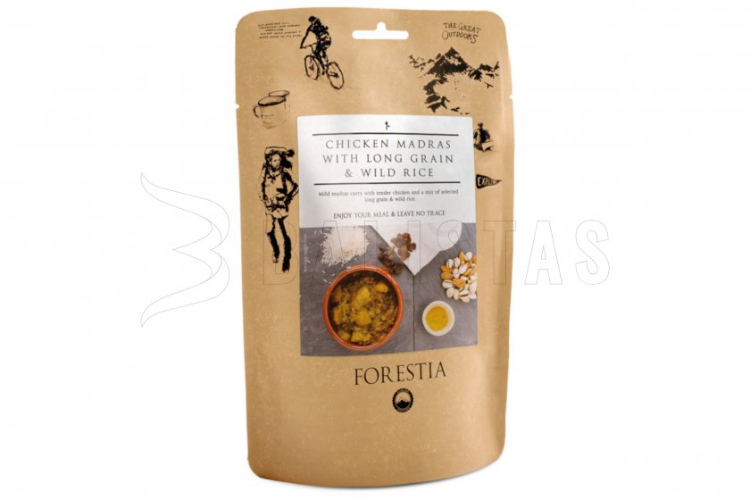 Kuřecí Madras hosszúszemű és vad rizzsel 350g Forestia