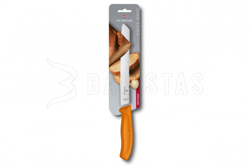 Victorinox kenyérvágó kés 21 cm narancssárga