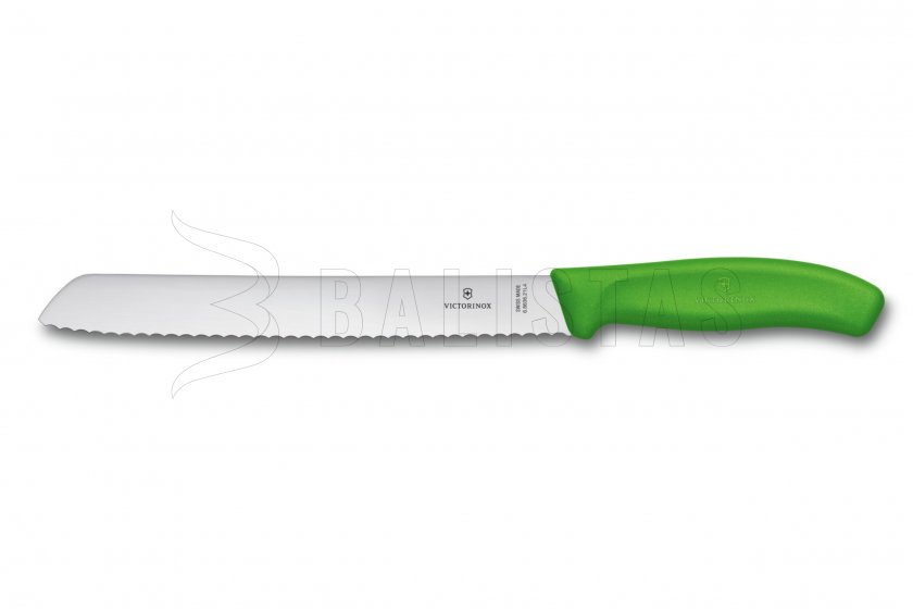 Kenyérvágó kés Victorinox 21cm zöld