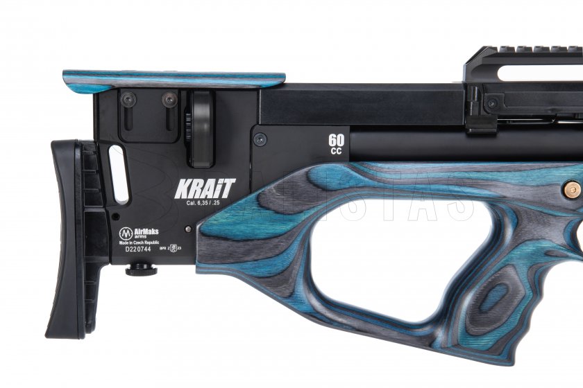 Légpuska AirMaks Krait WX 700cc 6,35mm Blue Lamino