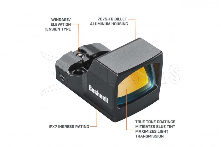 Kolimátor Bushnell RXC-200 Compact 1x21 reflex fekete