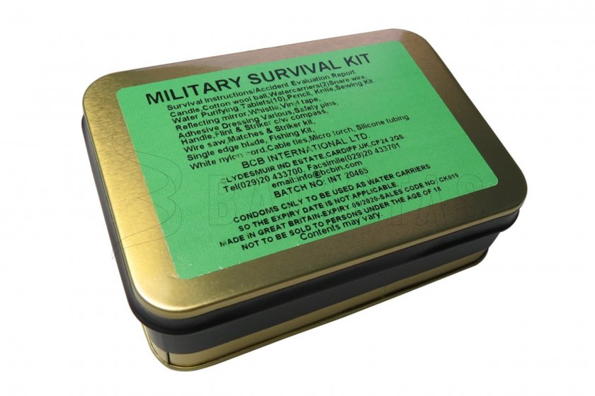 Végső menedék doboz Military Survival Kit, BCB