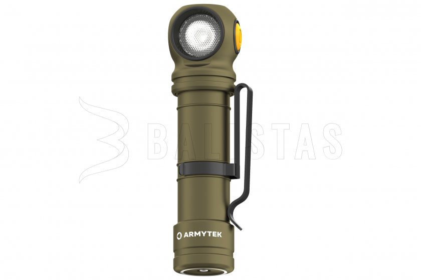 Fejlámpa Armytek Wizard C2 Pro MAX Olive Hideg fény