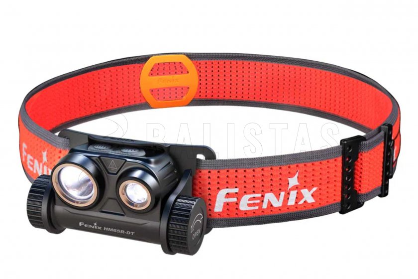 Tölthető Fenix HM65R-DT fejlámpa, fekete