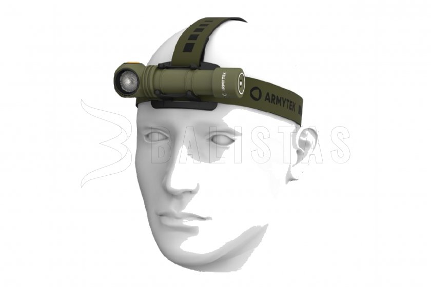 Fejlámpa Armytek Wizard C2 Pro hideg fény Olívzöld