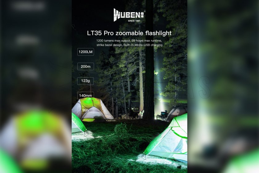 Zseblámpa Wuben LT35 PRO
