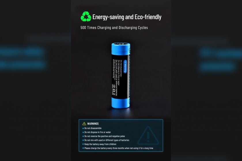 Wuben 21700 B Li-Ion 4800mAh akkumulátor