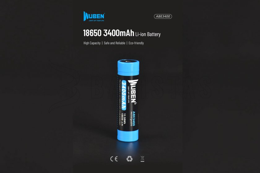 Elem Wuben 3400B x Li-Ion 3400mAh