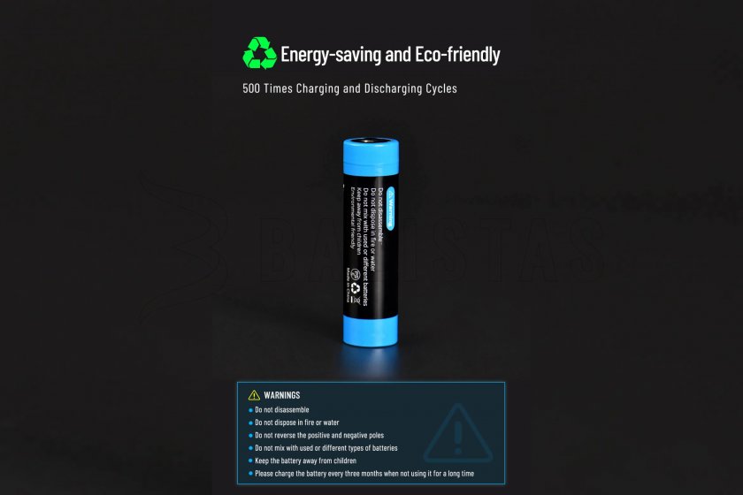 Elem Wuben 2600B/18650 Li-Ion 2600mAh