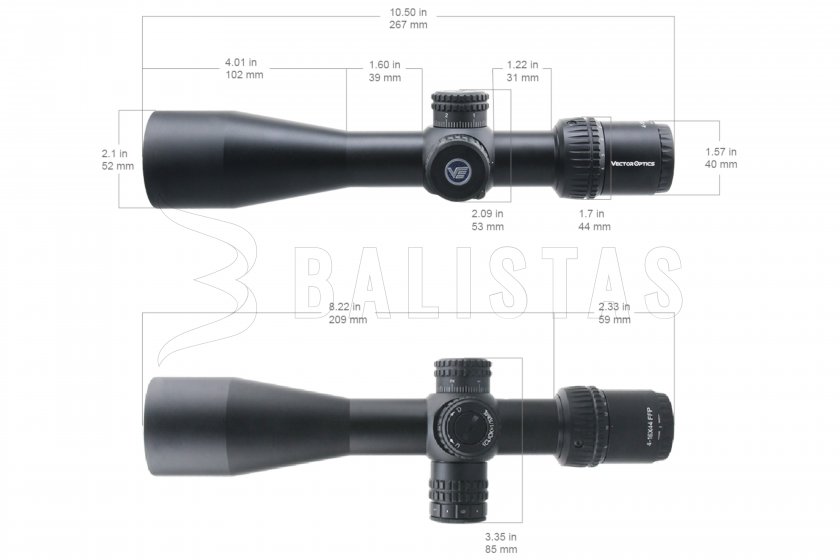 Távcső Vector Optics Veyron 4-16x44 IR FFP Compact