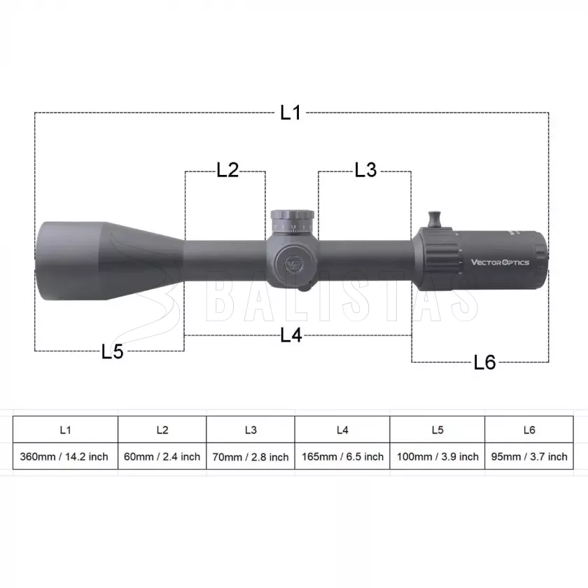 Távcső Vector Optics Marksman 6-24X50 FFP MRAD