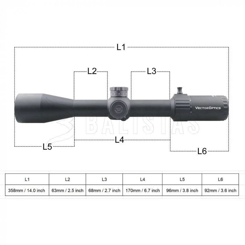 Távcső Vector Optics Marksman 4-16X44 FFP MRAD